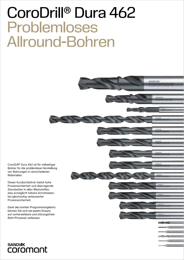 SANDVIK Coromant CoroDrill® Dura 462